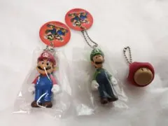 スーパーマリオ マスコットフィギュア ルイージ＆マリオ キノコ