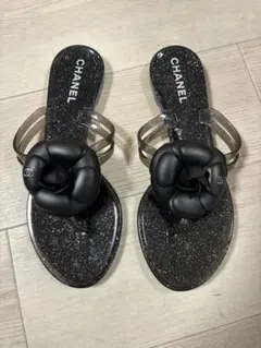 シャネルカメリアサンダル 2024年 新作 CHANEL シャネル ミュール サンダル カメリア ココマーク