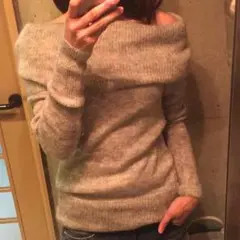 お値下げApuweiser-riche(アプワイザーリッシェ)グレーモヘヤニット