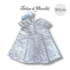 【新品】Tartine et Chocolat 花柄ワンピース 90cm