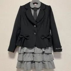 卒業式 メゾピアノ セット ネクタイ ワンピース ジャケット フリルスカート