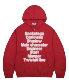 XTONZ MUSINSA パーカー　レッド　M