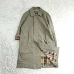 20340✨️バーバリーロンドン ステンカラーコート ノバチェック カーキ 英国製