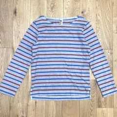 MHL. ボーダー ボートネック カットソー 赤 青 グレー