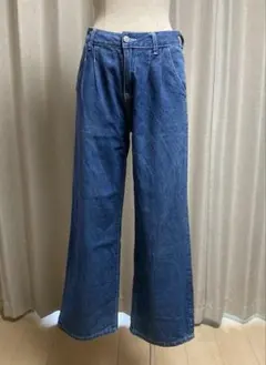 （94） DAZYワイドレッグ デニムパンツ ワイドパンツ　イージーパンツ