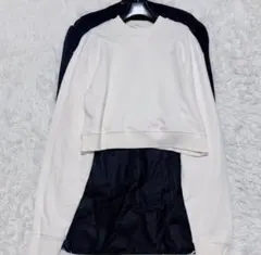 sacai Sピンズ付き サイドスナップ トレーナー 白黒 セット - メルカリ