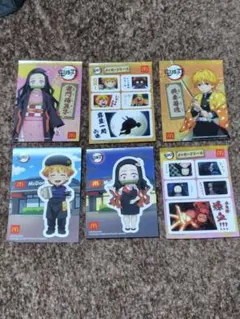 鬼滅の刃 マクドナルド ステッカー 6枚セット