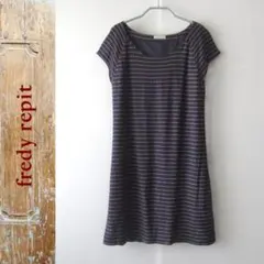redy repit／フレディレピ★　ボーダー　フレンチスリーブワンピース　Mのサムネイル