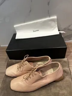 Repetto ピンク レザー レースアップ　レペット　24 ¥62700のサムネイル