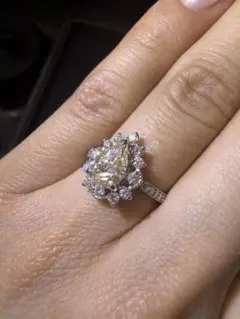 ラボグロウンダイヤモンド リング 2.04ct E VVS-2 - メルカリ