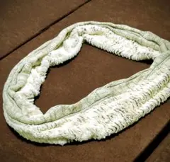 グレー/ホワイト ネックウォーマー・スヌード F