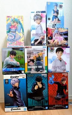 【五条/乙骨/エヴァ/初音ミク他】プライズ10体セットまとめ売り