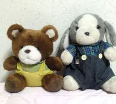 当時物レトロ　サンアロー「サンディ」とM.FACTORY　クマ ぬいぐるみ
