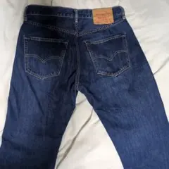 Levi's プレミアム 501 ビッグE レザーパッチ 濃紺 W33 - メルカリ