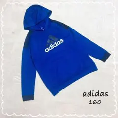 【adidas/アディダス】 パーカー プルオーバー 青 (160) フーディ