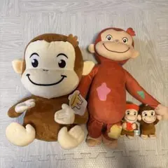 おさるのジョージ ぬいぐるみ 4体セット