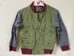 110cm ジップアップジャケット オリーブグリーン