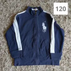 ラルフローレン　男の子ジャケット　120 　ネイビー ジップアップ