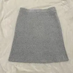 ローリーズファーム　ニットミニスカート　グレー