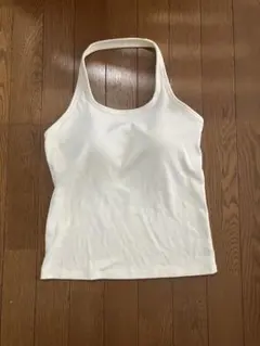 新品⭐︎UNIQLO ホワイト ハイネック ブラトップ