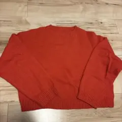 クルーネック 長袖 ニット