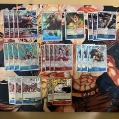 ワンピースカード　赤青エース　デッキ　パーツ
