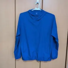 UNIQLO フード付きナイロンジャケット XL 青