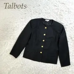 Talbots ノーカラー チャコール ジャケット