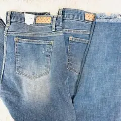セレクト クラッシュスキニーデニムパンツ2枚セット まとめ売り お買い得