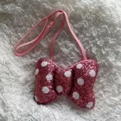 【Disney】ミニーマウス リボン型ポーチ パルパル2024