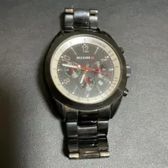 日産　ニスモ　クロノグラフ チタンウォッチ シルバー　腕時計　NISMO 廃盤品 廃盤‼️日産NISMO腕時計クロノグラフチタンウォッチ - メルカリ