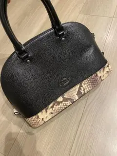 COACH コーチ　ハンドバッグ　パイソン柄　K1681-F57506