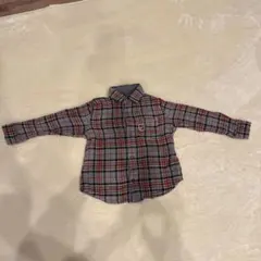 mixi HOUSE チェック柄長袖シャツ