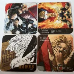 僕のヒーローアカデミア ヒロアカ アートコースター ホークス 4点
