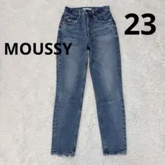 MOUSSY マウジー デニムパンツ ジーンズ 23 日本製 革パッチ