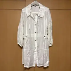 極美品　バレンザ　お洒落ロングブラウス　カーディガン　40サイズ