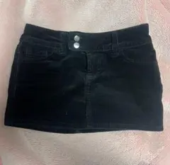 H&M DIVIDED ブラックタイトスカート US 2