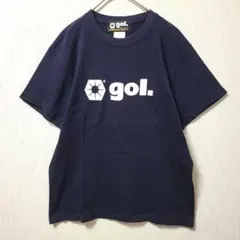 gol.✨ゴル 半袖 Tシャツ デカロゴ ネイビー 紺 M サッカー フットサルのサムネイル