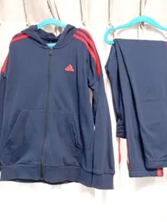 adidas セットアップ　キッズ　140 ネイビー