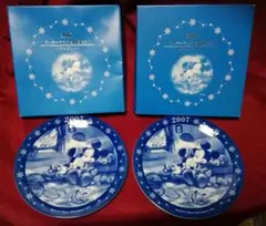 ディズニー　ミッキーマウスと仲間たちのイヤープレート　皿　セット　極美品　新品