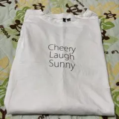 白 ロングTシャツ７部丈