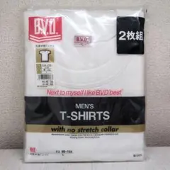 新品　難あり　B.V.D.　メンズ　丸首半袖Tシャツ　Lサイズ　2枚組