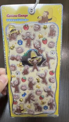 おさるのジョージ プチドロップステッカー