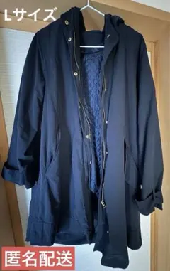 レディースアウター　フード付き コート Lサイズ　秋