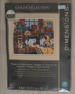 ディメンションズ 刺繍キット 《マギーは散らかし屋》
