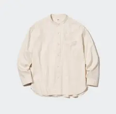 デニムオーバーサイズスタンドカラーシャツ