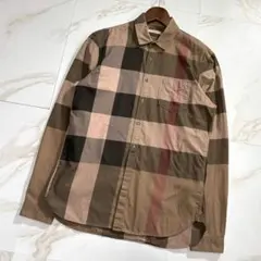 【美品】バーバリー ブリット チェック柄 長袖 シャツ ノバチェック