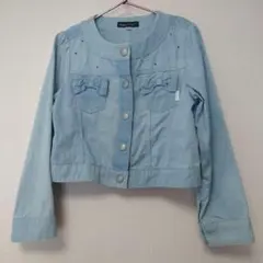 bebe　べべ　Gジャン風　ジャケット　ブルゾン　デニム　120 女の子