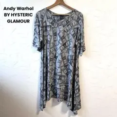 ヒステリックグラマー×アンディーウォーホル Tシャツワンピース ドル札のサムネイル