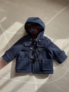 Baby GAPネイビー フード付きダッフルコート 0-6ヶ月